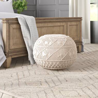 Neutral deals pouf ottoman